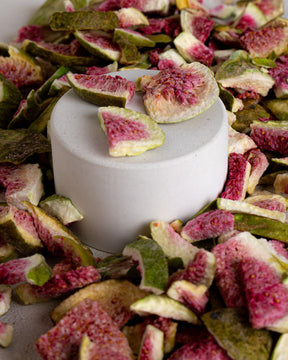 Gefriergetrocknete Feigenstücke