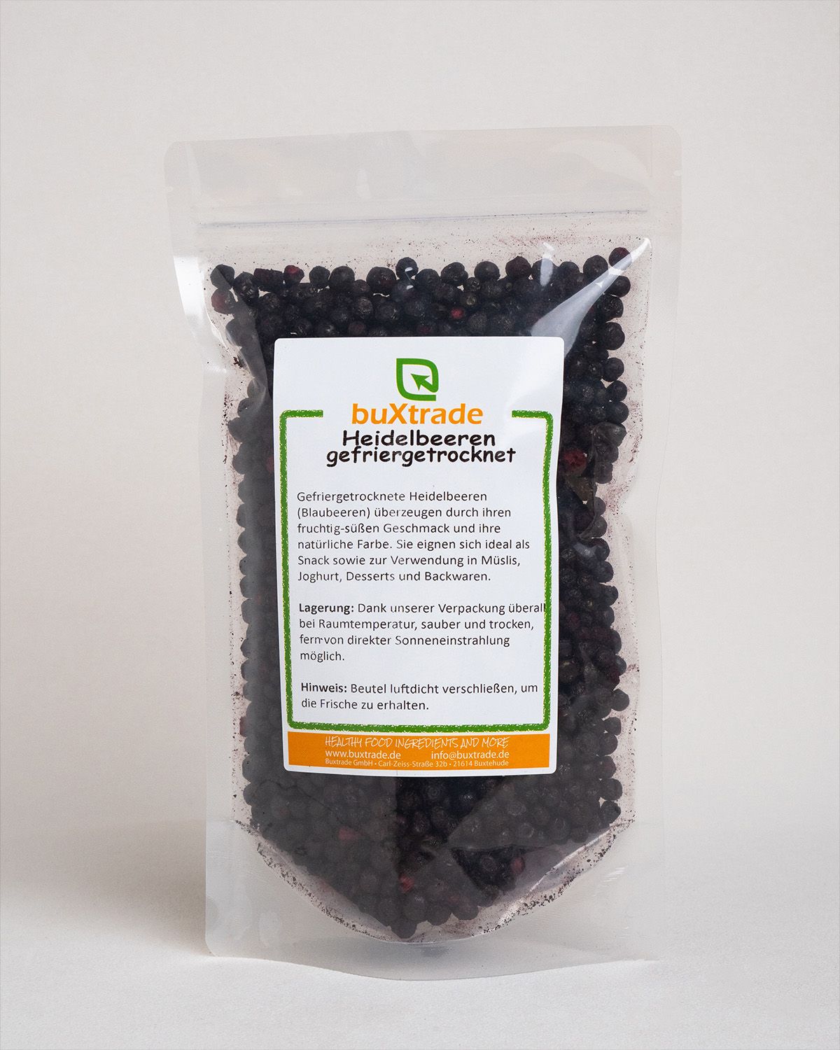Gefriergetrocknete Heidelbeeren