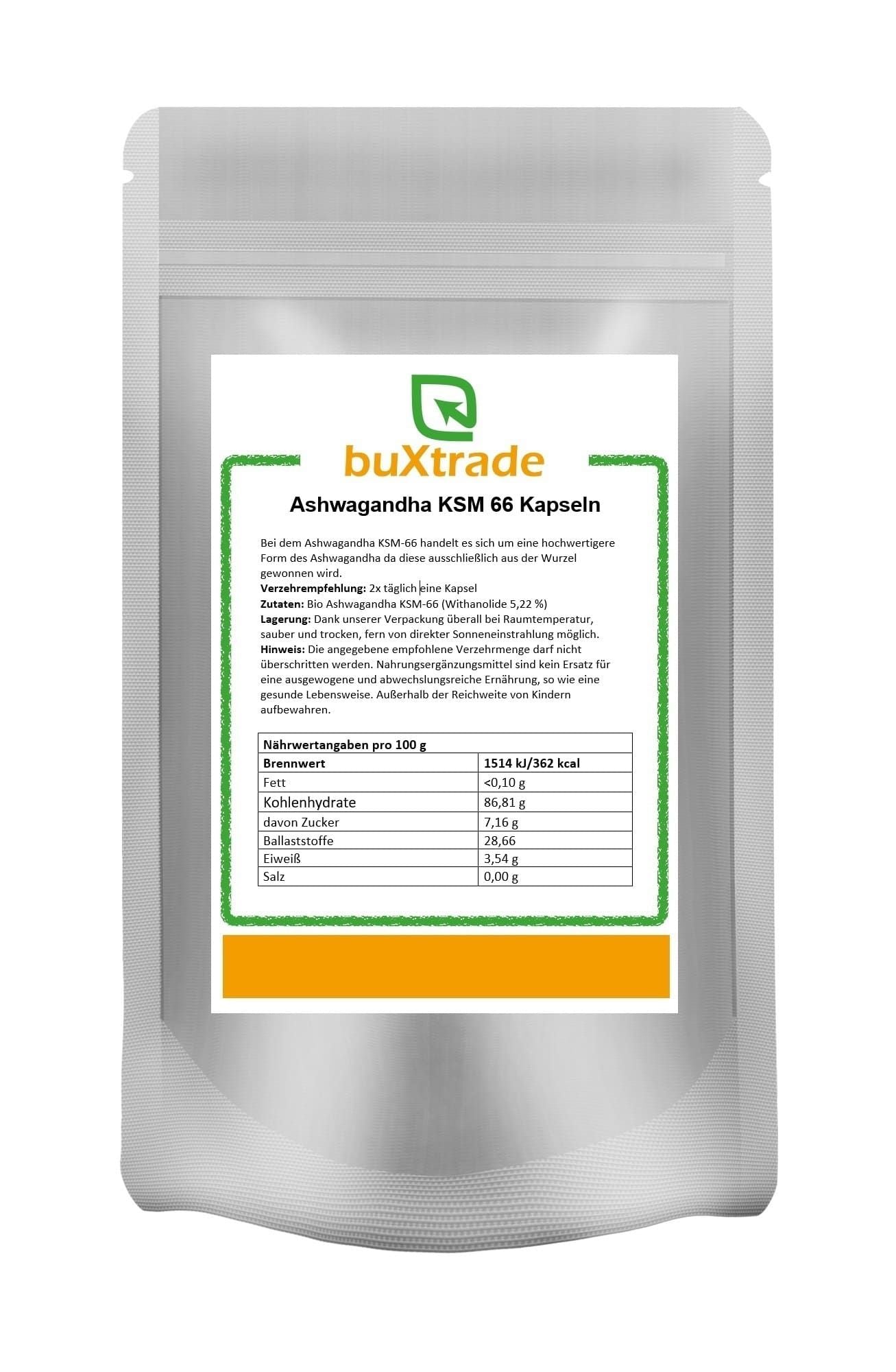 Ashwagandha KSM-66 capsules