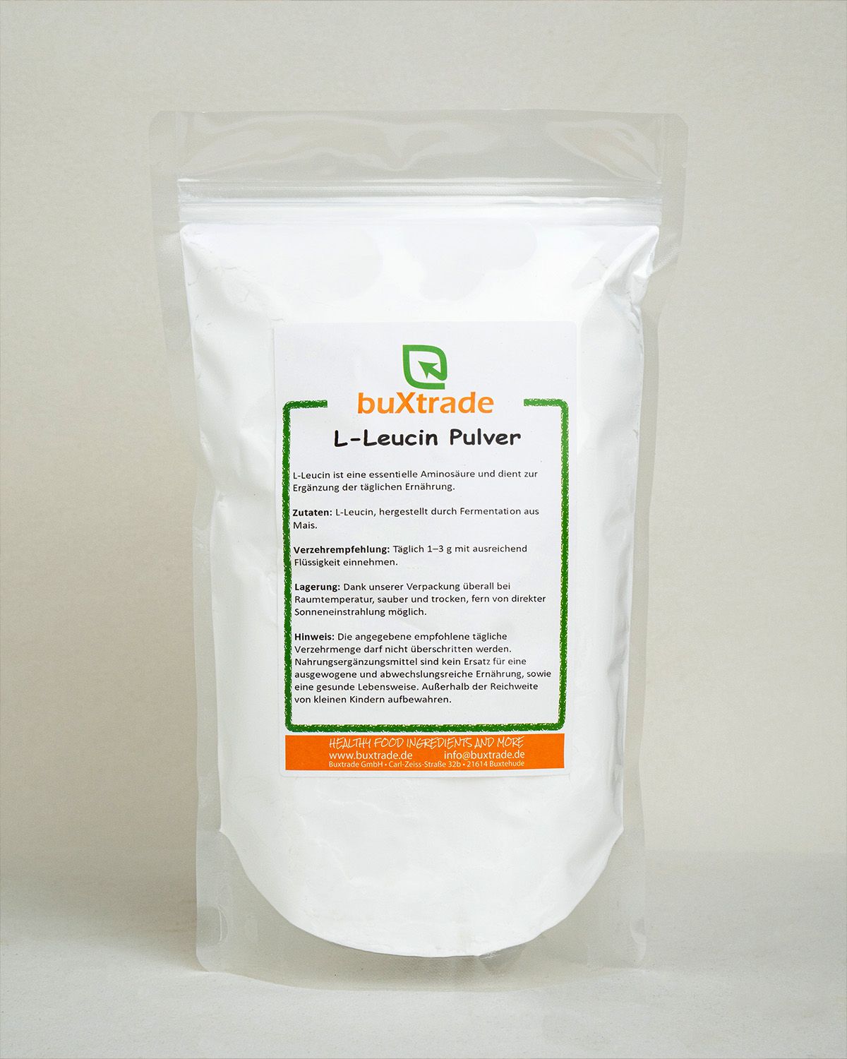 Leucine powder