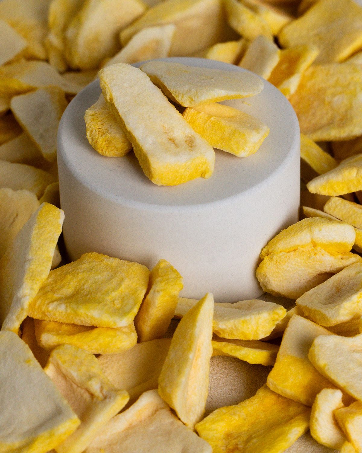 Rodajas de mango liofilizado