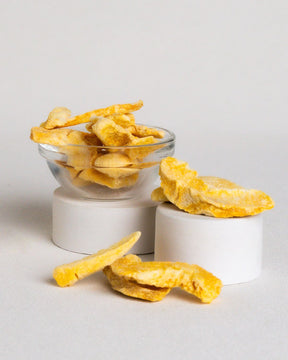 Gefriergetrocknete Pfirsichscheiben