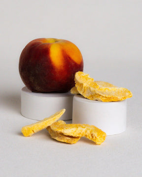 Gefriergetrocknete Pfirsichscheiben