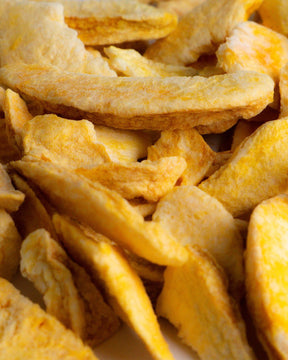 Gefriergetrocknete Pfirsichscheiben