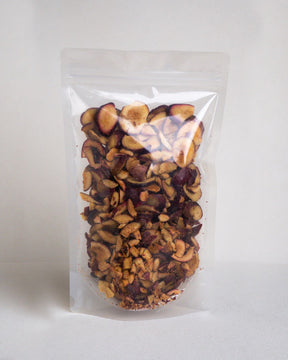 Rodajas de ciruelas liofilizadas