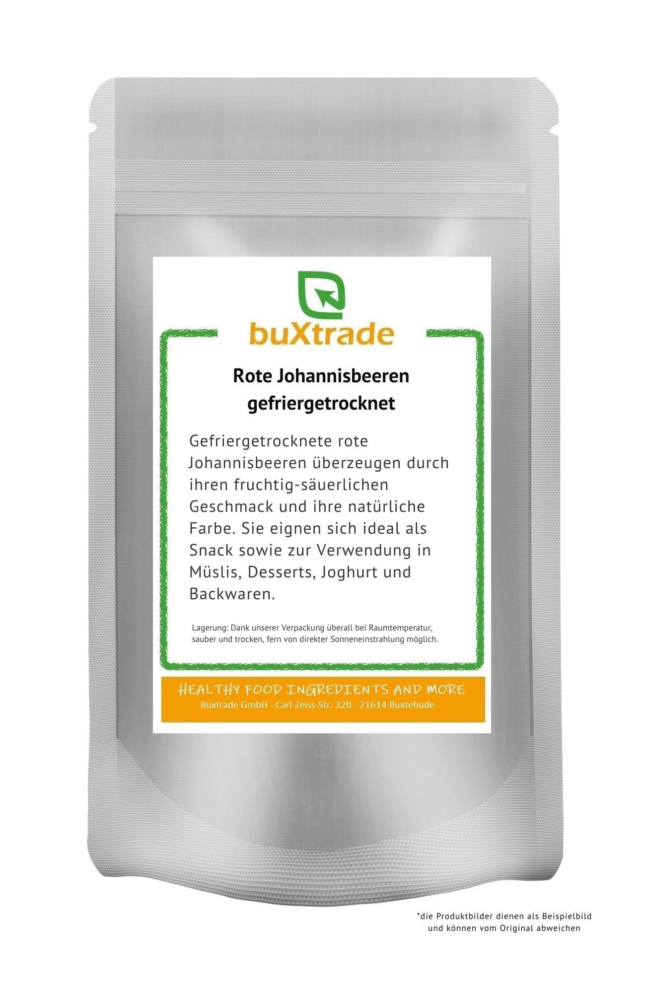 Gefriergetrocknete rote Johannisbeeren