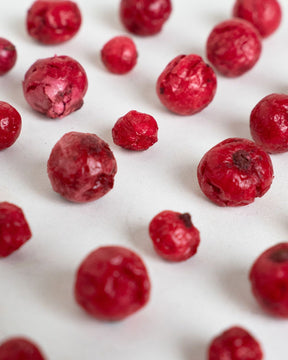Gefriergetrocknete rote Johannisbeeren