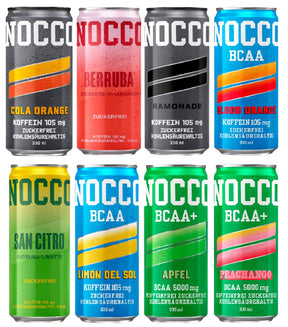 Bevanda BCAA NOCCO - Confezione variegata da 8 pezzi