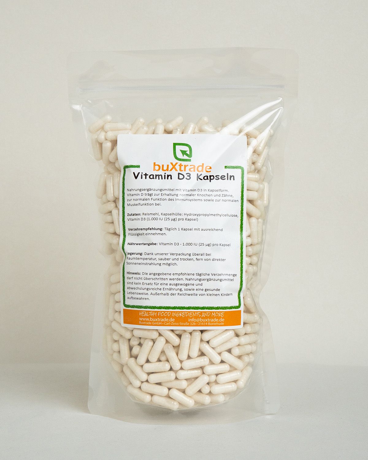 Cápsulas de vitamina D3