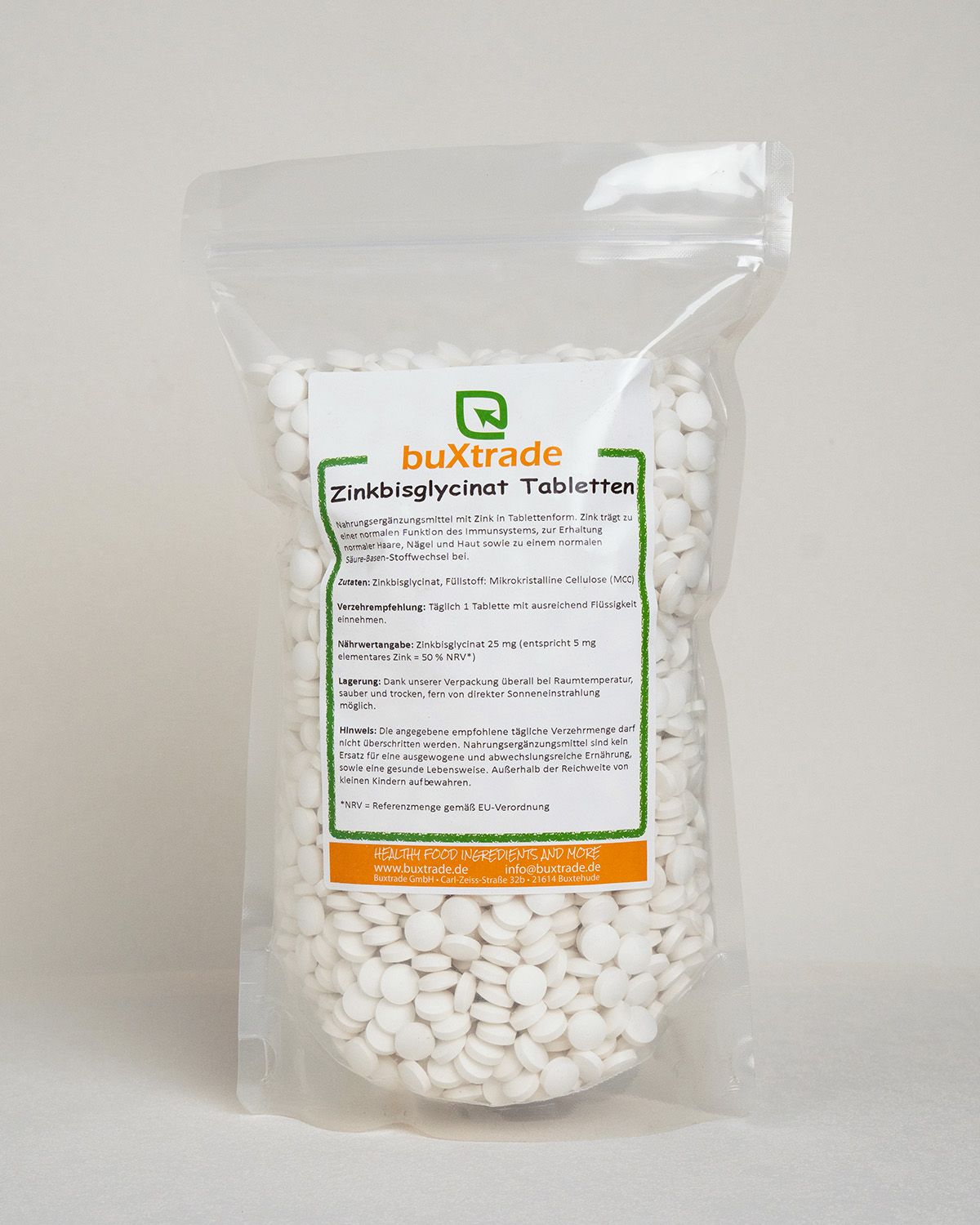Zinc bisglycinate tablets