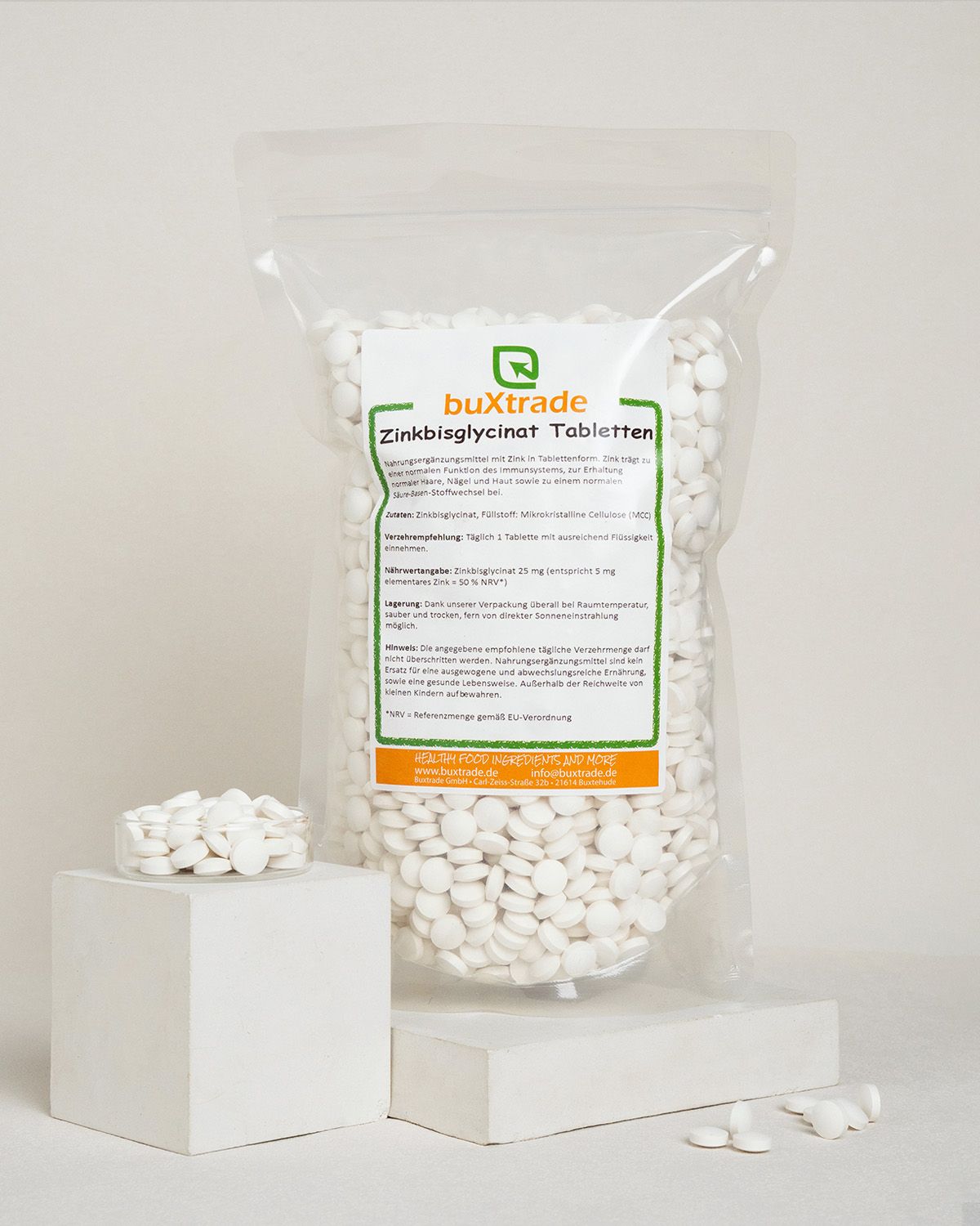 Zinc bisglycinate tablets