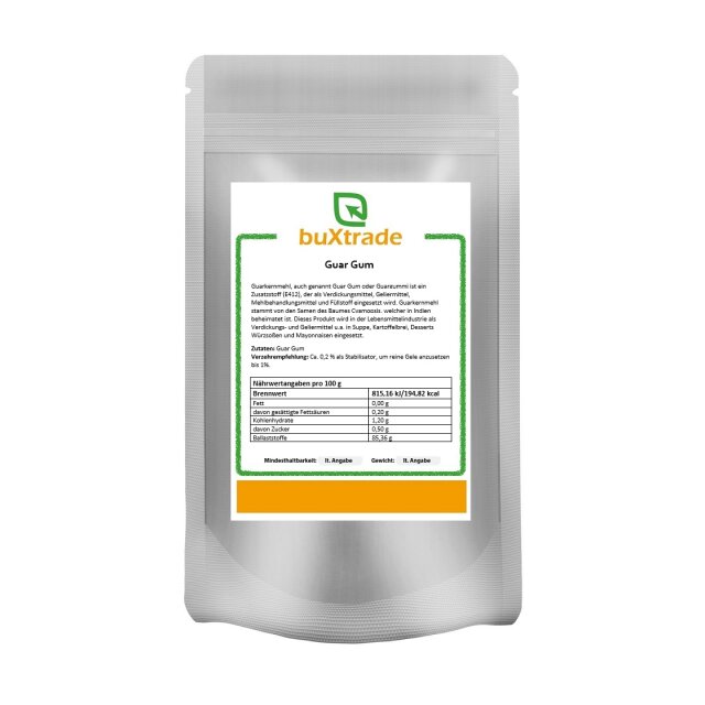 Guar Gum / Guarkernmehl 4x 500g