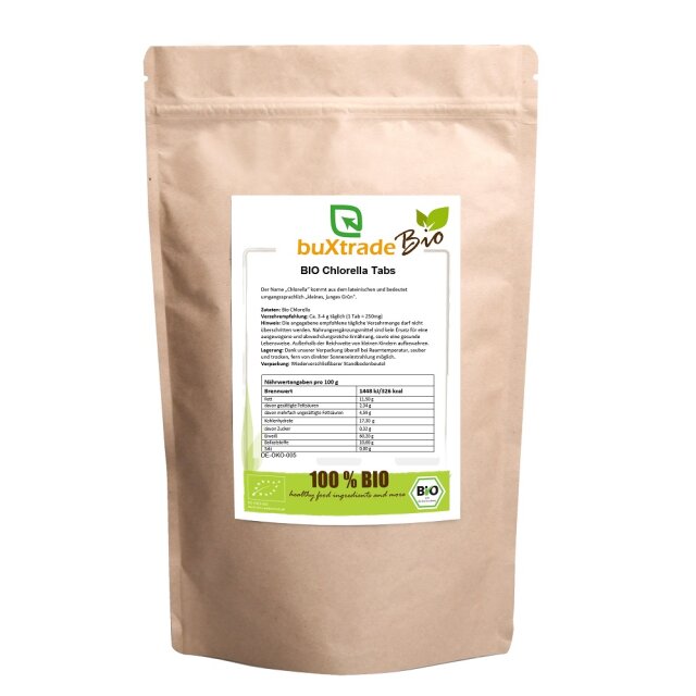 Organic Chlorella Tabs 2×1kg