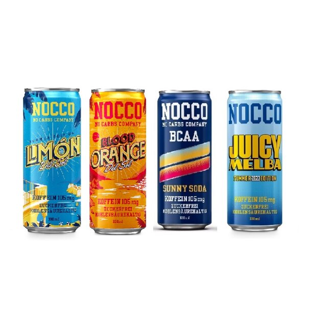 NOCCO BCAA Drink - Variety Pack 4er 8 cans